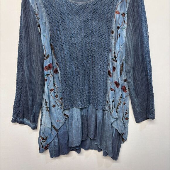 Exclusively for Signals Floral Blouse Top Shirt Size 3X Embroidered Boho C002 -3 - Picture 12 of 16
